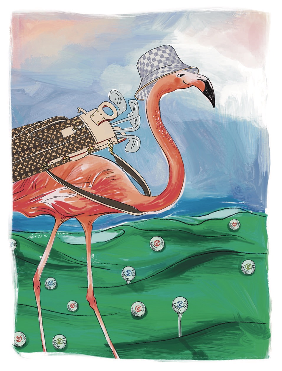 LOUIS VUITTON  - Illustration by MANON CARDIN